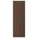 Bilden visar en mörkbrun träpanel från serien SINARP med ekfanér och modern design.