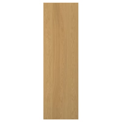 En SINARP trädörr i en naturlig ekfärg. Den har en rektangulär form med en massiv träkant, vilket ger den en hållbar och elegant design.