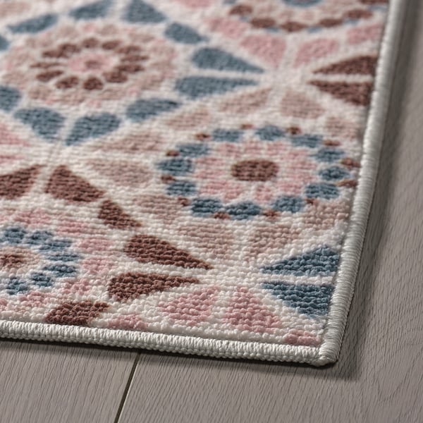 SJÖINGENJÖR Matta, kort lugg, beige/brun, 80x150 cm