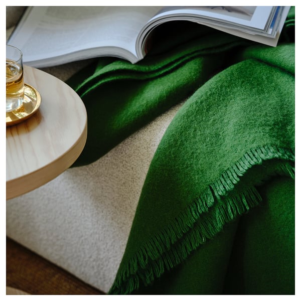 STOCKHOLM 2025 Pläd, grön, 150x200 cm