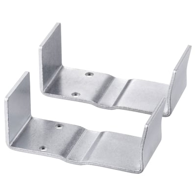 SULTAN galvaniserade stålfästen förbinder två baser, med en v-formad design.