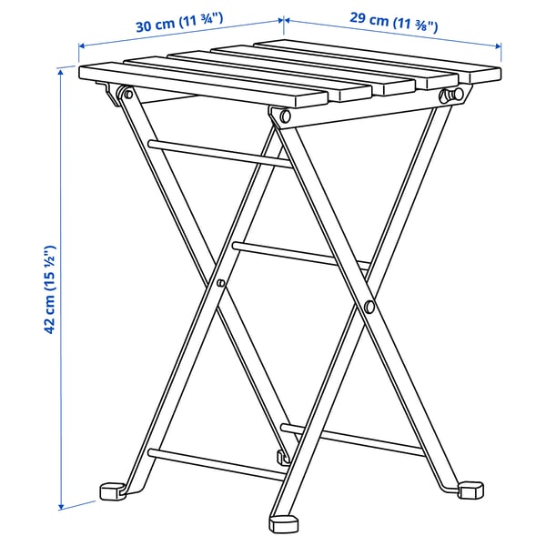 Illustration med mått för produkten: TÄRNÖ.