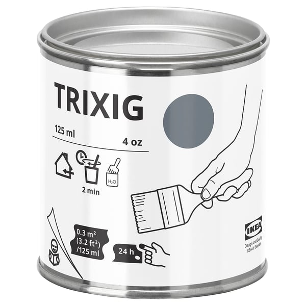 TRIXIG färgburk, 125 ml, små projekt - ikea