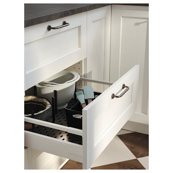 UPPDATERA Hålplatta för lådförvaring, antracit, 60 cm