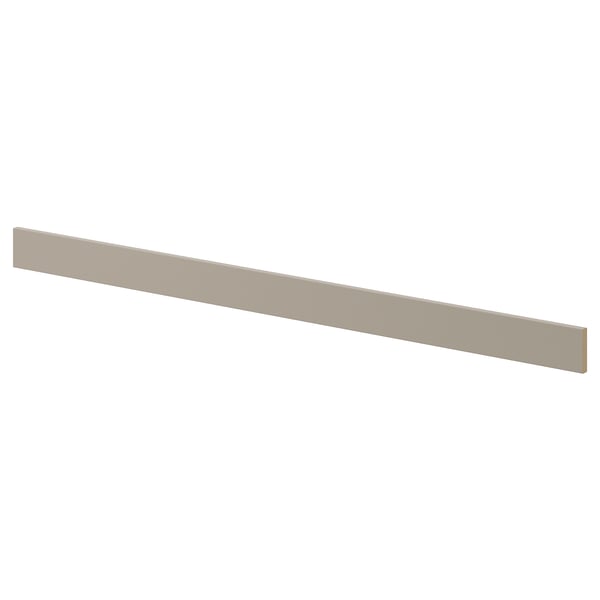 Beige kabelorganisatör, miljövänlig, döljer kablar och lampor.