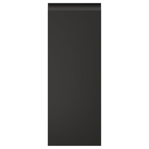 UPPLÖV: svart, rektangulärt, köksskåp med elegant, modern design och integrerat handtag.