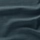 Närbild av VIMLE sofftyg; Mjuka, texturerade vågor i dämpade blå toner.
