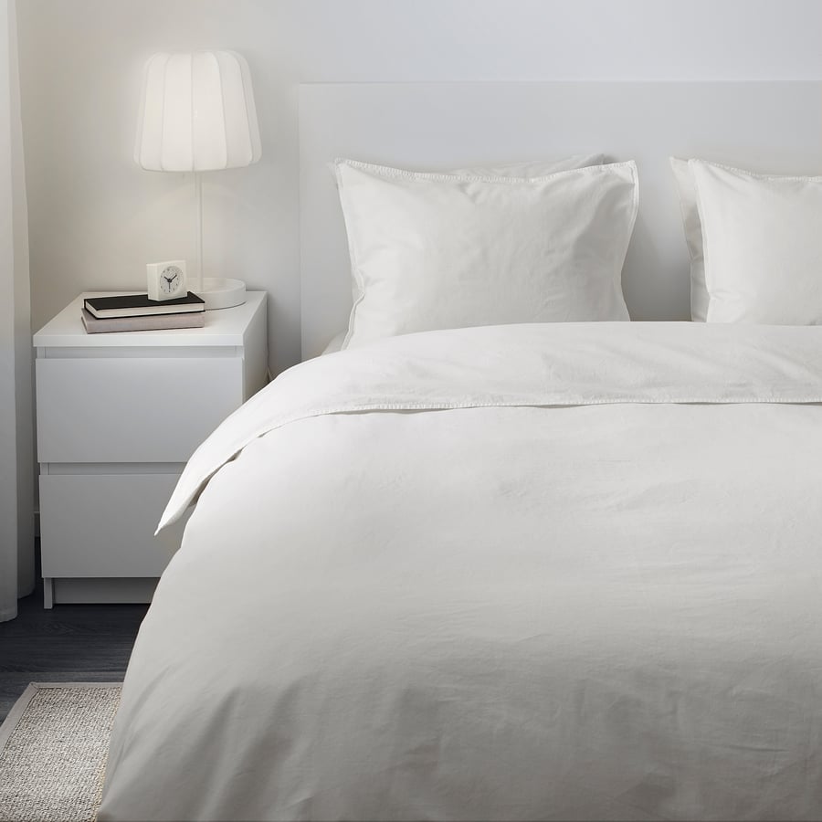 ÄNGSLILJA Housse de couette et 2 taies, blanc, 260x240/65x65 cm - IKEA