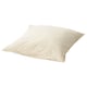 Taie d’oreiller ÄNGSLILJA - beige, coton doux, carrée avec fermeture enveloppe.