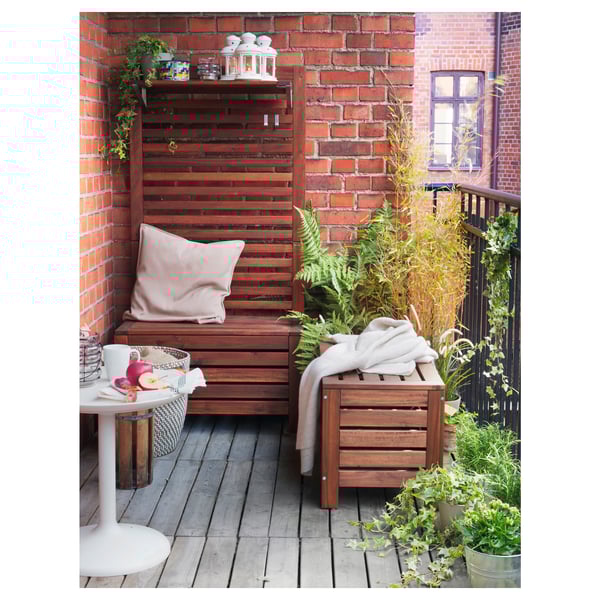 Applaro Banc Rangement Exterieur Teinte Brun 80x41 Cm Ikea