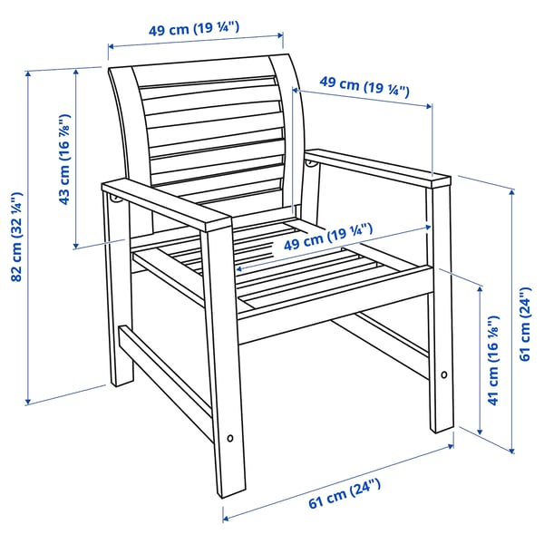 Applaro Chaise Avec Accoudoirs Teinte Brun Ikea Ikea