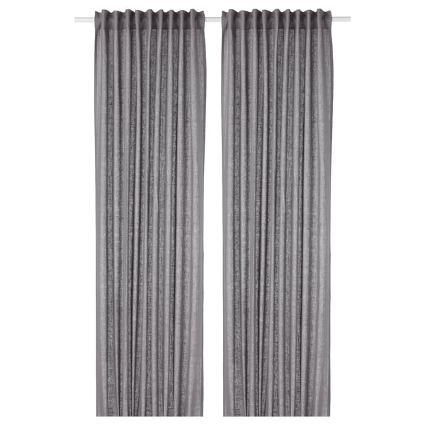 Rideaux 2 Pièces Aina Gris Foncé