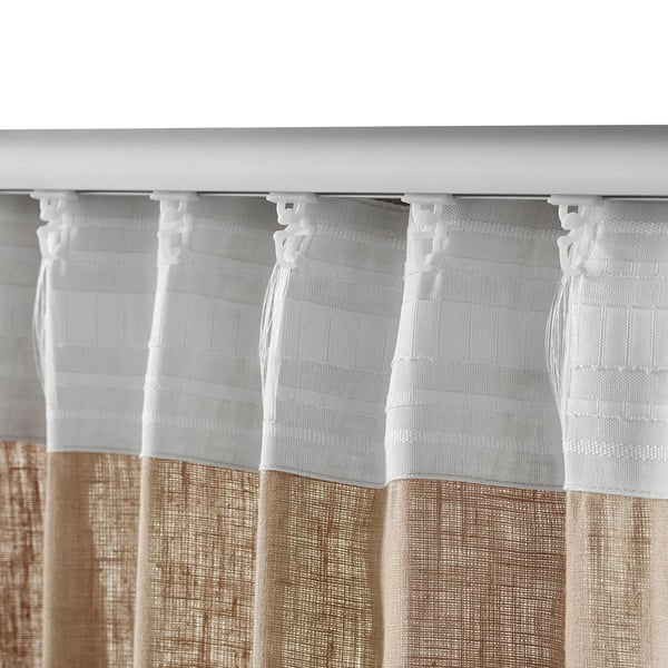 Aina Rideaux 2 Pieces Beige 145x300 Cm Ikea