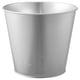 Option : Jardinière en métal ÅKERBÄR, en acier galvanisé, de forme cylindrique, de conception simple, empilable.