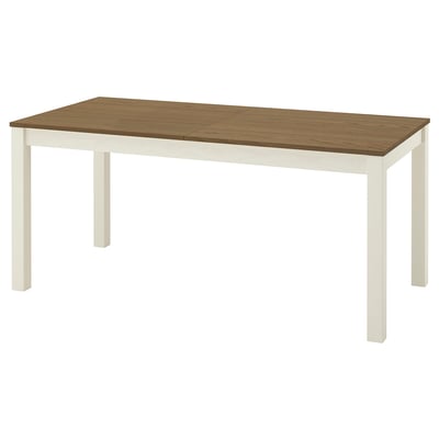 ÅLHULT Table extensible, beige/brun, 170/220x80 cm