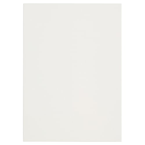 Porte à plateau, blanche, de forme plate, design minimaliste, réalisée avec de la peinture acrylique et polyester sur des panneaux de fibres.