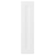 Cette image est la porte de cuisine blanche AXSTAD avec une finition lisse et mate, des lignes douces et un design de panneau encastré.