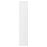 AXSTAD : porte d’armoire de cuisine rectangulaire blanche avec panneau encastré, surface mate lisse.
