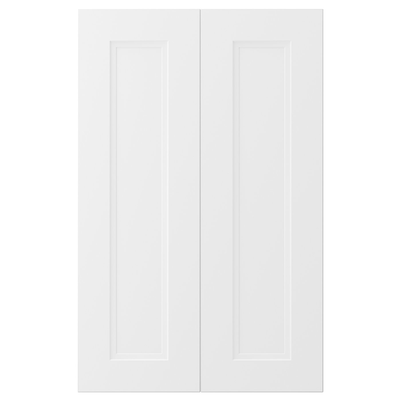 AXSTAD Porte élément bas d'angle, 2pcs - blanc mat 26x80 cm
