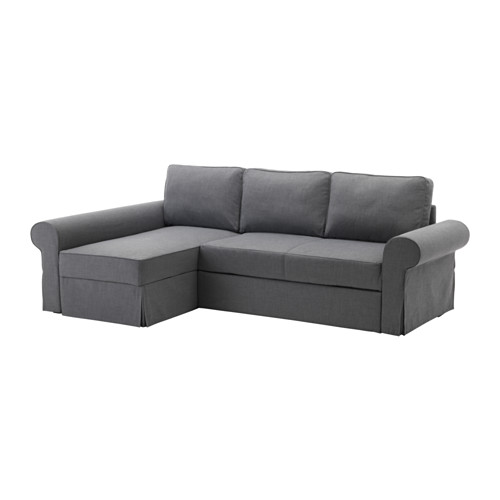 Backabro Convertible Avec Méridienne Nordvalla Gris Foncé Ikea