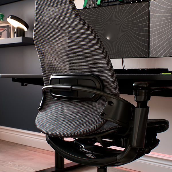 BÄSTBOLL Chaise gaming, noir/Mjuk noir