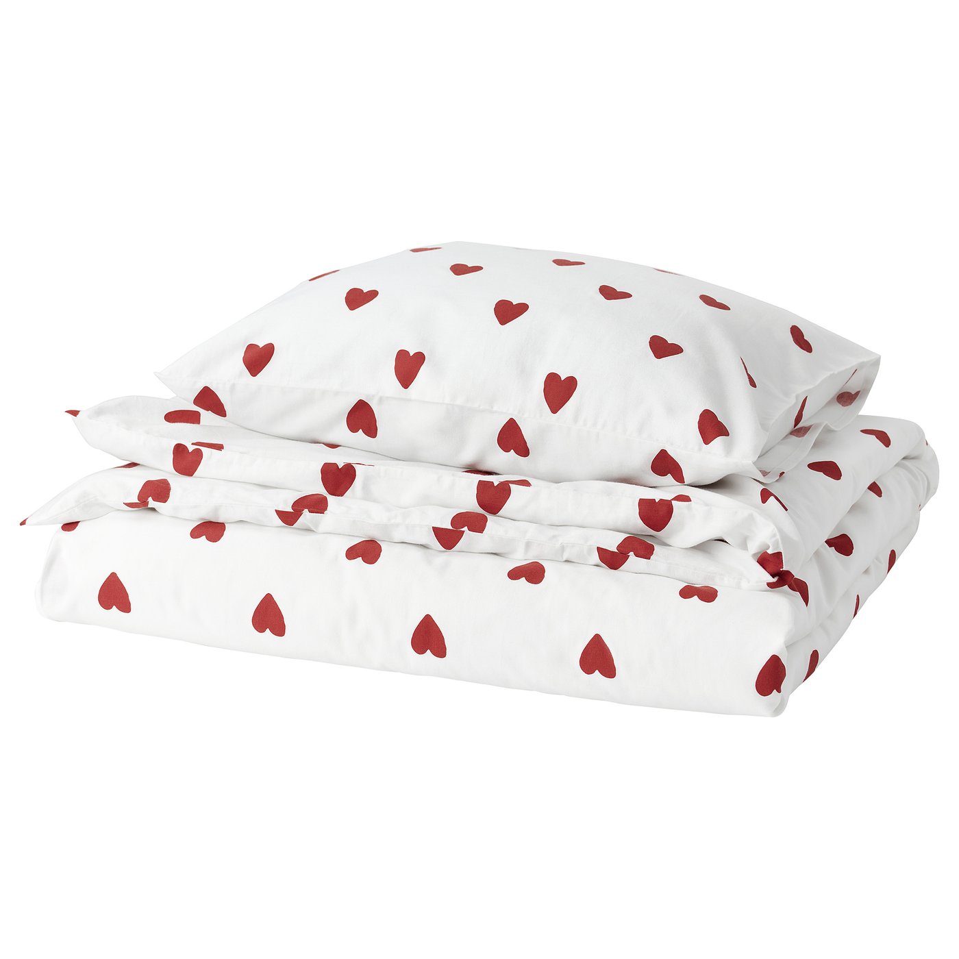 BARNDR M Housse De Couette Et 1 Taie Motif Coeur 150x200 65x65 Cm IKEA