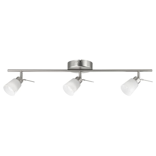 Basisk Rail Plafond 3 Spots Nickele Blanc Ikea
