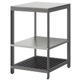 BÅTSKÄR Élément de cuisine ouvert, extérieur/gris foncé, 60x60 cm