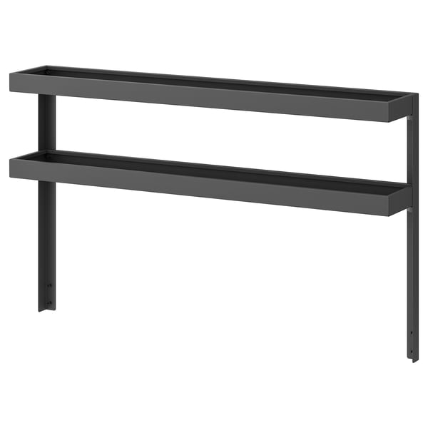 BÅTSKÄR Étagère complémentaire, extérieur/gris foncé, 120x70 cm
