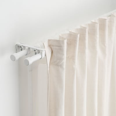 HUGAD Tringle à rideau, blanc, 210-385 cm - IKEA