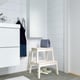 Marchepied IKEA BEKVÄM Blanc - 50 Cm De Hauteur | Charge Max 100 Kg | Pratique Pour Rangement