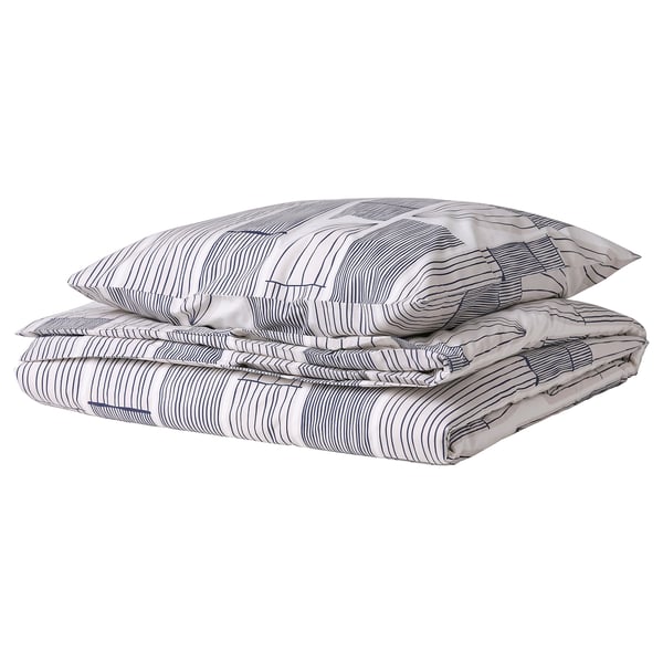 Parure de couette Berngkorsrt, motif de feuilles monochrome, gris clair, mélange de coton impeccable, rectangulaire, design minimaliste.