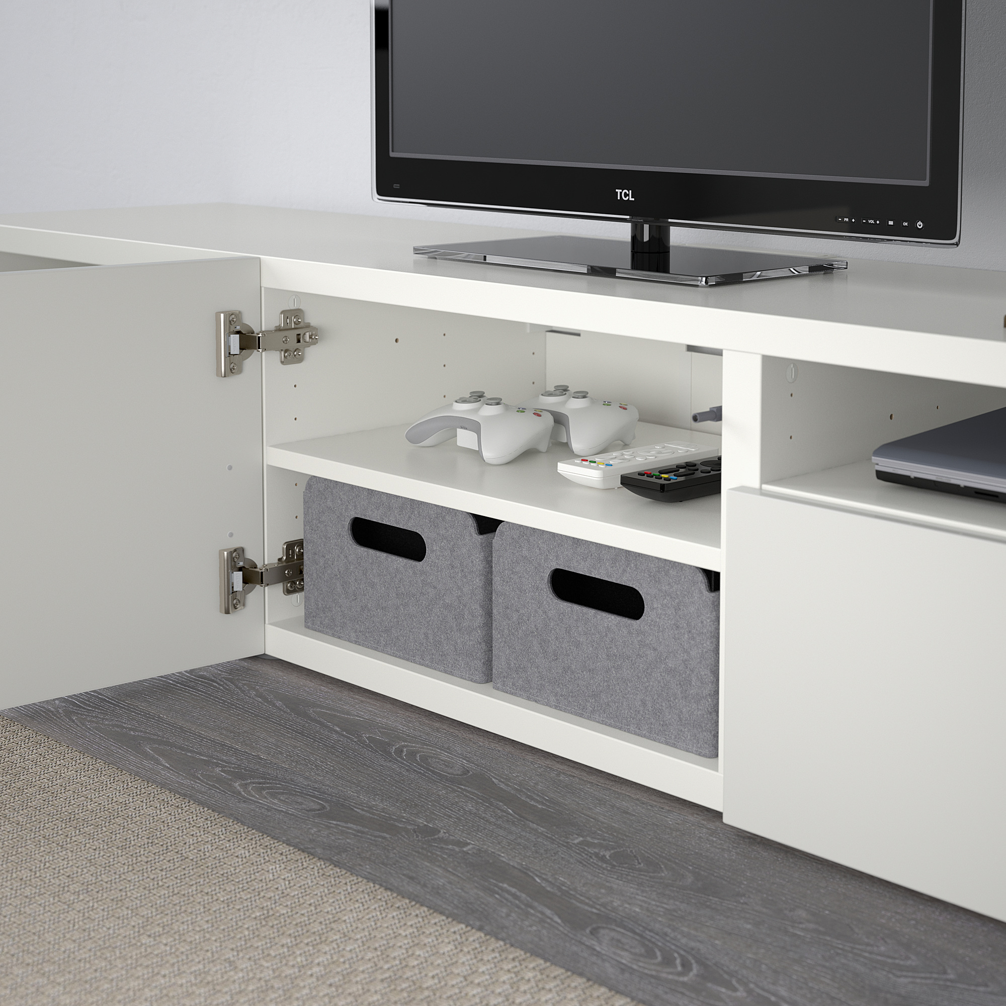 Meuble Tv Ikea Bestå 180 Cm Blanc