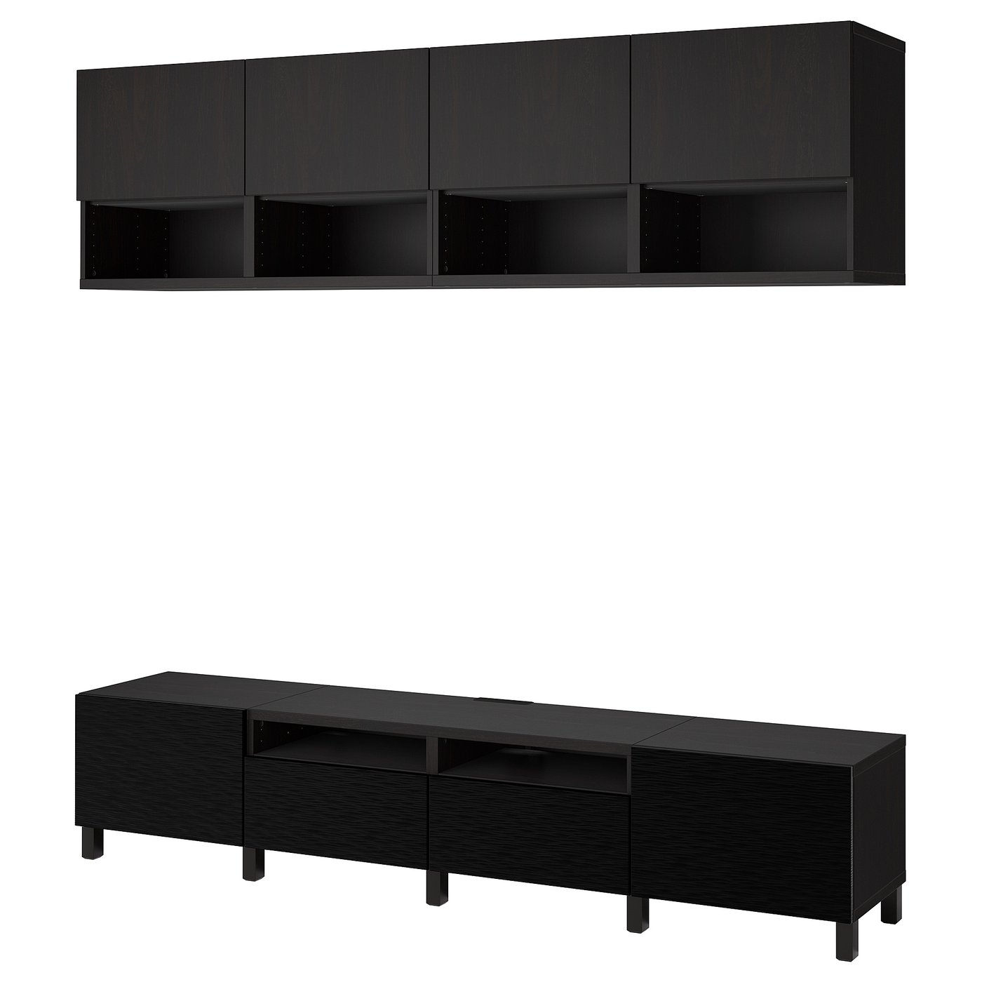Meuble Tv Ikea Bestå 180 Cm Noir