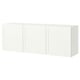 Une armoire murale BESTÅ blanche à trois portes, offrant un espace de rangement et un look moderne.