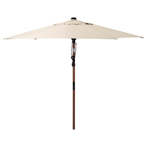 betso lindoja parasol brun effet bois beige ikea