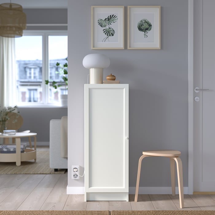 Bibliothèque IKEA OXBERG/BILLY Avec Porte - 40x30x106 Cm - Blanc - Neuve