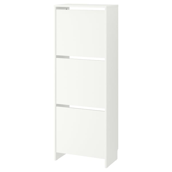 Bissa Armoire A Chaussures 3 Casiers Blanc 49x135 Cm Ikea