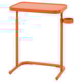 Support pour ordinateur portable BJÖRKÅSEN orange, réglable, avec porte-gobelet, pliable.