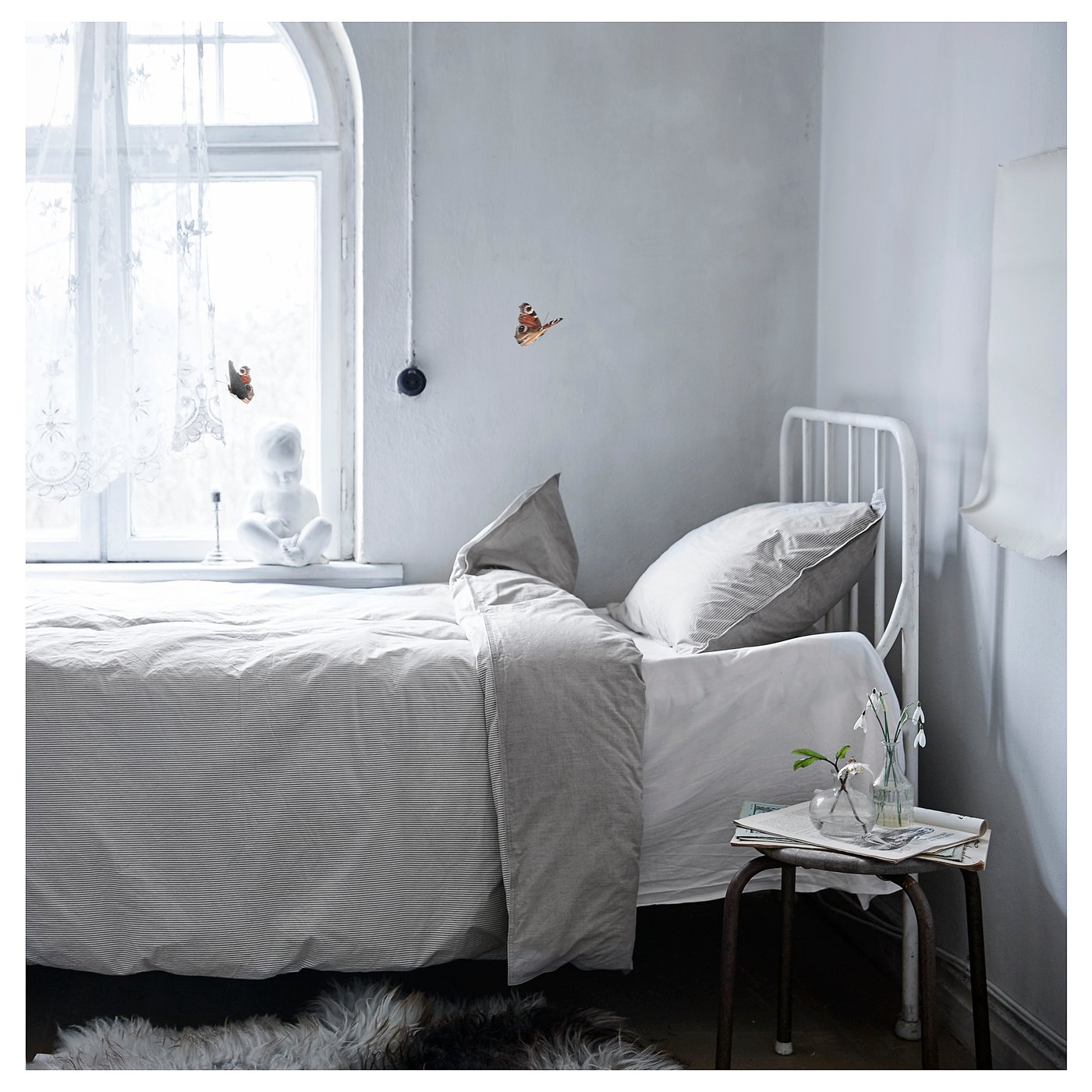 Blavinda Housse De Couette Et 2 Taies Gris 240x220 65x65 Cm Ikea