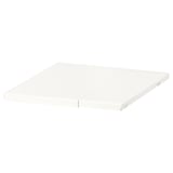 Étagère blanche BOAXEL - solution de rangement en métal robuste et réglable.