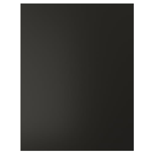 BODBYN, panneau de porte noir, garantie 25 ans, peinture acrylique, panneau de fibres.
