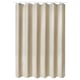 Rideau de douche BORSTALOE, beige, polyester recyclé, texture gaufrée, design classique.