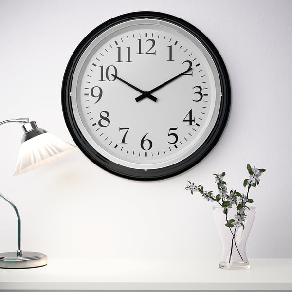 bravur horloge murale noir ikea