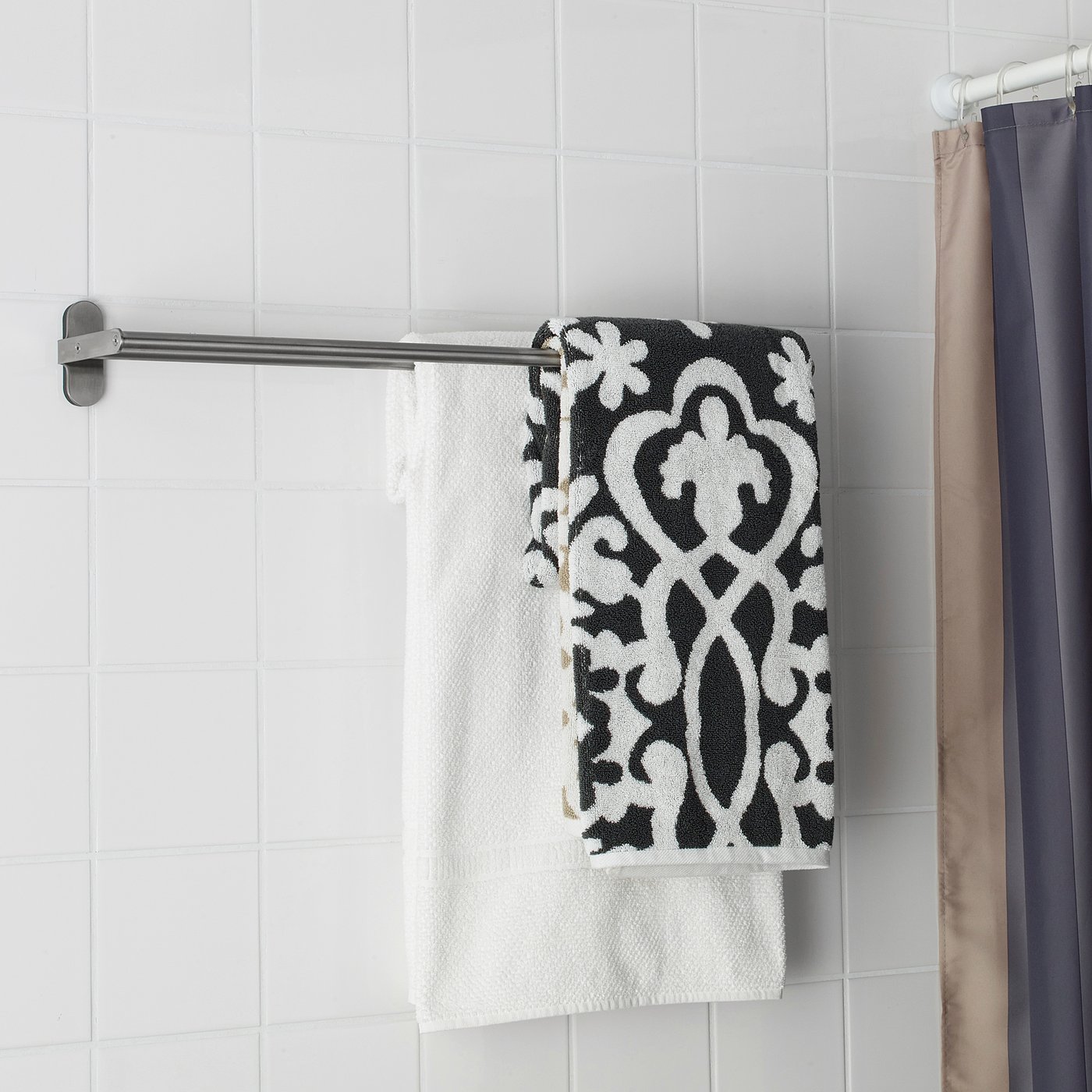 brogrund barre porte serviettes acier inoxydable 67 cm ikea