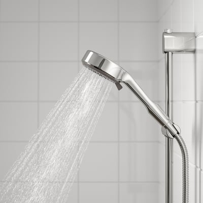 Pommeau de douche à 1 jet plastique blanc