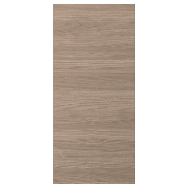 Panneau en bois gris-brun Brookhult avec finition lisse.