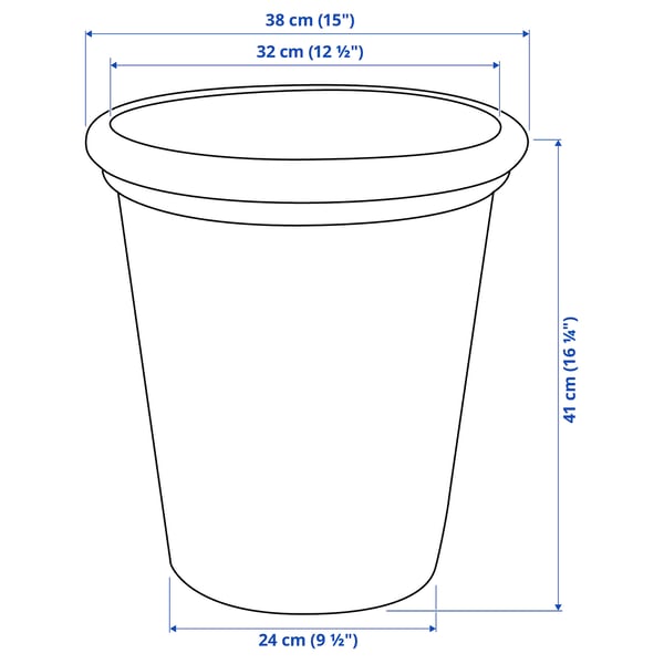 CHILIPEPPAR Cachepot, intérieur/extérieur beige, 32 cm IKEA