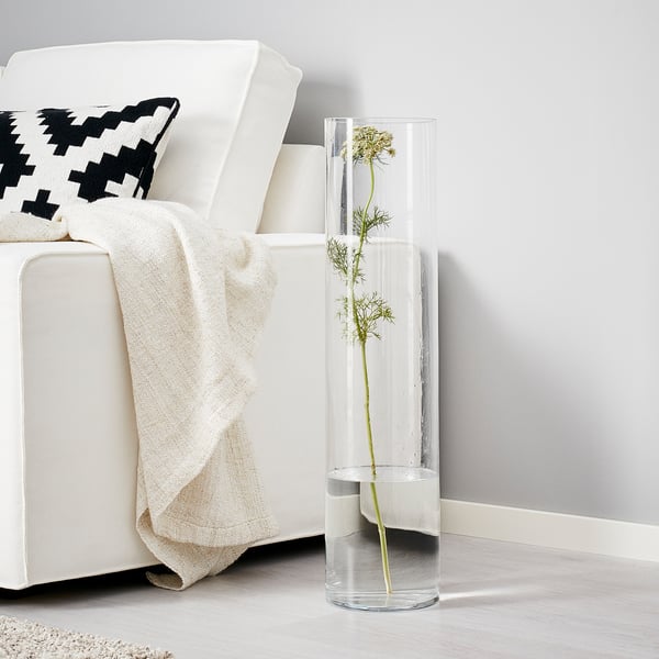 Grand Vase Deco A Poser Au Sol Ikea Cylinder Vase Verre Transparent Ikea