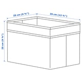 Illustration avec les mesures du produit : DRÖNA.